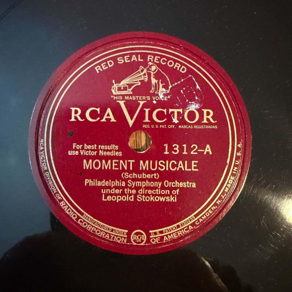 RCA Victor 1312 Red Seal Stokowski Philadelphia Schubert 78 RPM Tested